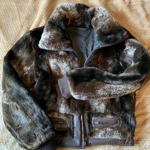 Faux fur coat